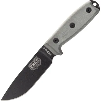 lovecký nůž ESEE Model 4 Plain Edge 4P-KO černý/šedý