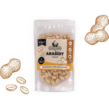 Sušená potravina LIONFOOD Arašídy NATURAL Hmotnost oříšků:: 500g