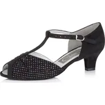 Freed of London,Coral - taneční obuv CORAL, černá / černá s glitr 39.5