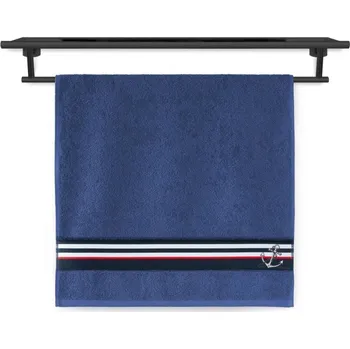 Bytový textil Námořnícký ručník 50x100 NORA TISK 450g Kotva noční modrá