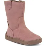 Dívčí zimní barefoot kozačky ZERU TEX BOOT Dark Pink, Froddo, G3160242-3, růžová - 24