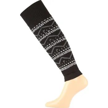 Pánské termo ponožky Lasting merino lyžařské návleky SKN černé - S (34-37)