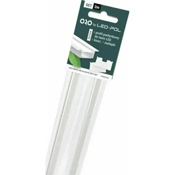 Stavební profil Profil ALU vestavný sada komplet Led-Pol 2 m bílá