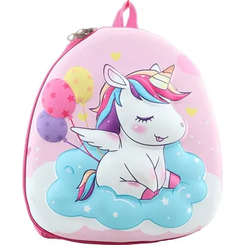 Deštník Batoh dětský holčičí Jednorožec 28x30x3cm s poutkem na zip plast/textil