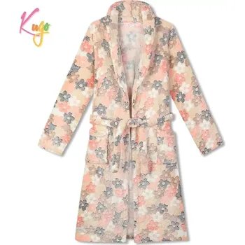 Dámský župan Dívčí a dámský župan Kugo FZ1086 meruňkový