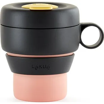 Lekue, Cestovní hrnek To Go skládací růžový - Formadore
