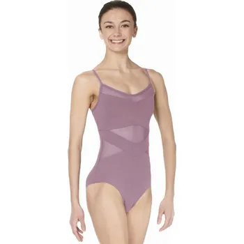 Body Lulli,Baletní trikot se síťkou LUB823, růže XS