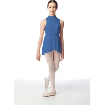 Dívčí sukně Lulli,Dívčí zavinovací sukýnka LUB857C, modrá 140-146