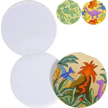 Blok Notes kulatý dětský bloček Dinosauři 30 listů 8cm 3 druhy