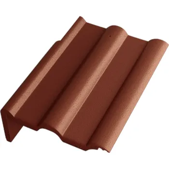 Střecha Taška okrajová levá Betonpres Exclusiv červenohnědá
