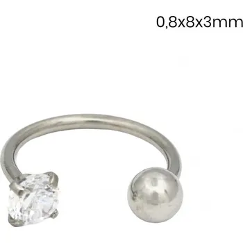 Dárková krabička Zlatnictví Helios Chirurgická ocel piercing do ucha