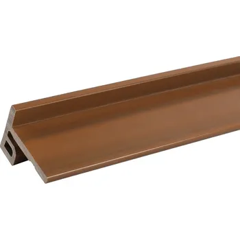 Obklad Lišta fasádní zakončovací DŘEVOplus teak 75×54×2 800 mm
