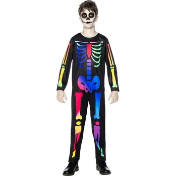 Karnevalový kostým Funiglobal - Kostým barevný kostlivec pro děti - 5-6 years