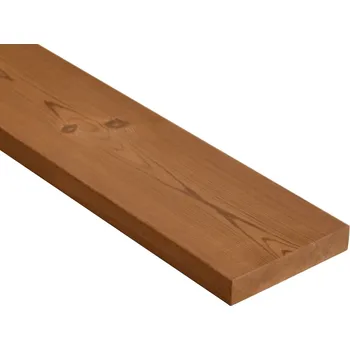 Terasové prkno Real DECK Terasové prkno Borovice Thermo hladké 26×138×4000 mm