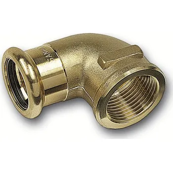 Fitinka Koleno 90° lisovací Sanha Cu Purapress 8090G 15×1/2" vnitřní závit