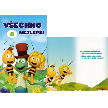 MFP M33-114 W přání k narozeninám otočné dětské Včelka Mája