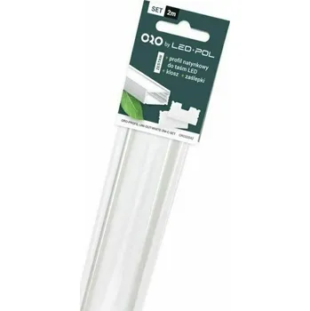 Stavební profil Profil ALU přisazený sada komplet Led-Pol 2 m bílá