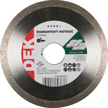Řezný kotouč Kotouč řezný DIA DEK CERAM 115×22,23 mm