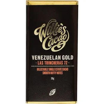 Čokoláda Willies Cacao Baby Willie's Cacao hořká čokoláda Venezuelan Gold, Las Trincheras 72%, 26g