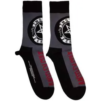 Pánské ponožky Merch Mötley Crüe: Motley Crue Unisex Ankle Socks: Pentagram Circle (uk Size 7 - 11) 42 - 47