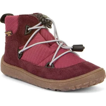Dívčí polobotky Dívčí celoroční barefoot boty TEX TRACK Bordeaux, Froddo, G3110257-7, červená - 29