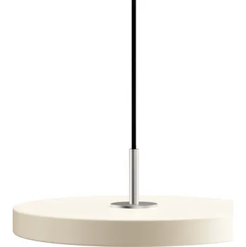 Umage, Závěsná lampa Asteria Plus se stříbrným držákem 31 cm bílá perleť - Formadore