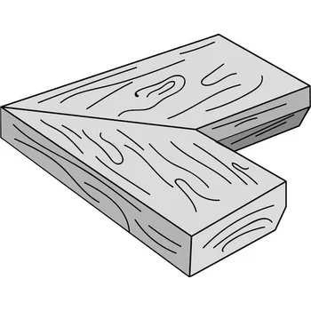 Venkovní dlažba Lem bazénový vnitřní roh PRESBETON BARK reliéfní hnědý 595×595×50 mm