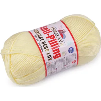 Příze Pletací příze Everyday Bebe Lux 100 g - 3 (70425) žlutá světlá