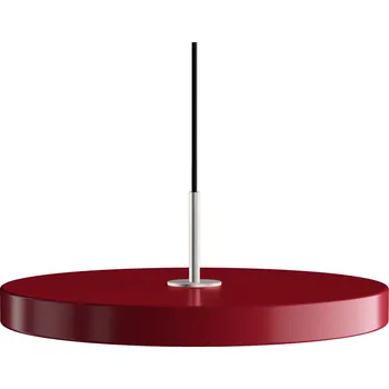 Osvětlení Umage, Závěsná lampa Asteria Plus se stříbrným držákem 43 cm rubínová - Formadore