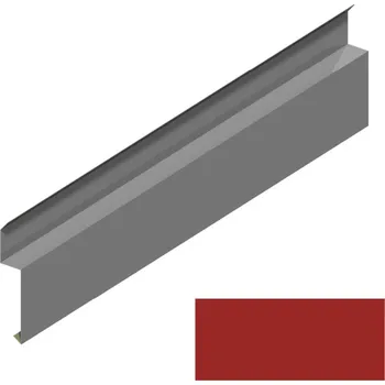 Střešní lemovaní Dilatační lišta RS138A-90 SP 25 RAL 3000 červená