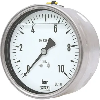 regulátor tlaku vody Manometr otřesuvzdorný zadní 63 mm 1/4" 0–6 bar