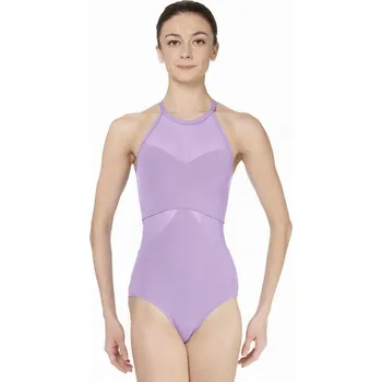 Body Lulli,Baletní trikot se síťkou LUB822, šeříková fialová M