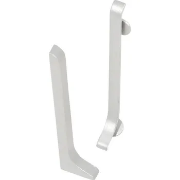 soklová lišta NOVÁK Koncovka levá pro lištu 40mm lakovaná bílá matná, 2ks AASE 40-KL-A/RAL9003M