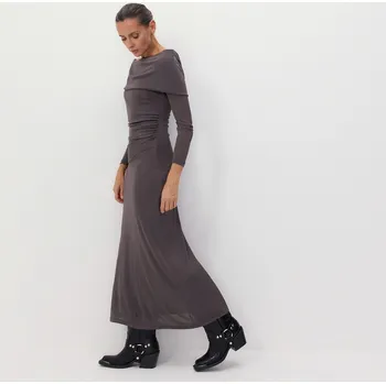 Dámské šaty Reserved - Šaty s odhalenými rameny - béžová - 773CI-08X - 773CI-08X-S