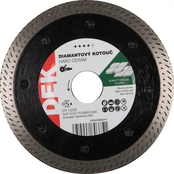 Řezný kotouč Kotouč řezný DIA DEK HARD CERAM 125×22,23 mm