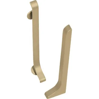 soklová lišta NOVÁK Koncovka pravá pro lištu 60mm elox champagne, 2ks AASE 60-C-KP-A