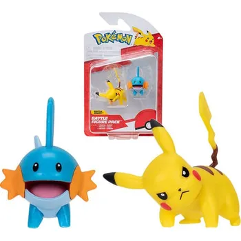 Pokémon akční figurky Pikachu a Mudkip - 5 cm