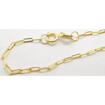 Řetízek Klenoty Budín Dámský přívěskový zlatý řetízek očka 585/1,39gr 50cm HK6208 (Klenoty Budín Dámský přívěskový zlatý řetízek očka 585/1,39gr 50cm HK6208)