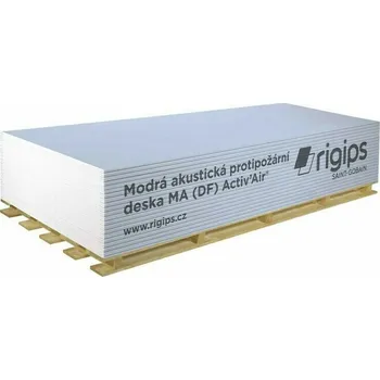Sádrokartonová deska Deska sádrokartonová akustická Rigips MA (DF) Activ'Air 2 750×1 250×12,5 mm