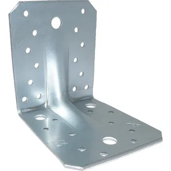 Tesařské kování Úhelník kombinovaný s prolisem 55×70×70×2 mm
