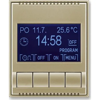 vypínač Hodiny spínací digitální ABB Time šampaňská