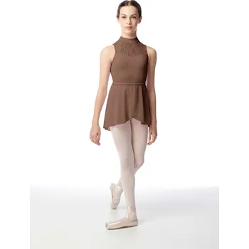 Dívčí sukně Lulli,Dívčí zavinovací sukýnka LUB857C, moka 116-122