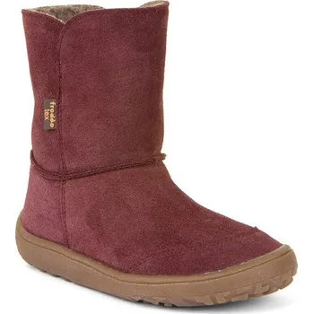 Dívčí zimní obuv Froddo TEX SUEDE Bordeaux G3160238-1 červená 31