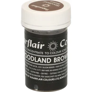 Potravinářské barvivo Gelová barva Sugarflair Woodland Brown