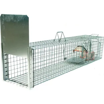 Zvířecí past Trap BR-0130 profesionální past na lišky/kuny/vydry/kočky 130 x 34 x 34 cm