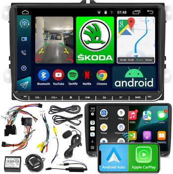 Autorádio NCS RS-405 ANDROID ŠKODA FABIA II 2 2007-2014 BLUETOOTH 2DIN