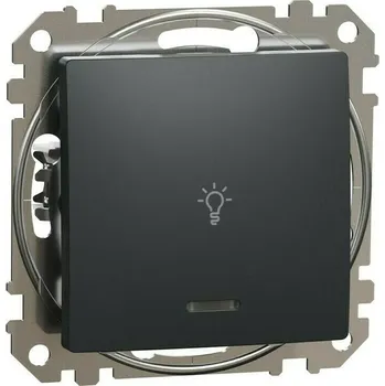 vypínač Tlačítko světlo řazení 1/0So Schneider Sedna Design antracit