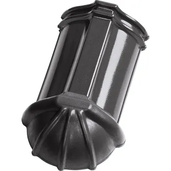 Střecha TONDACH Ukončení hřebene nárožní 21 cm Tondach glazura břidlicově černá Stodo