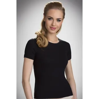 Dámská noční košile Dámské bavlněné triko Nataša černé S