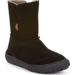 Dětské zimní barefoot boty TEX SUEDE Black, Froddo, G3160238-4, černá - 27